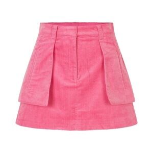 Pink Tiered A-Line Mini Skirt
